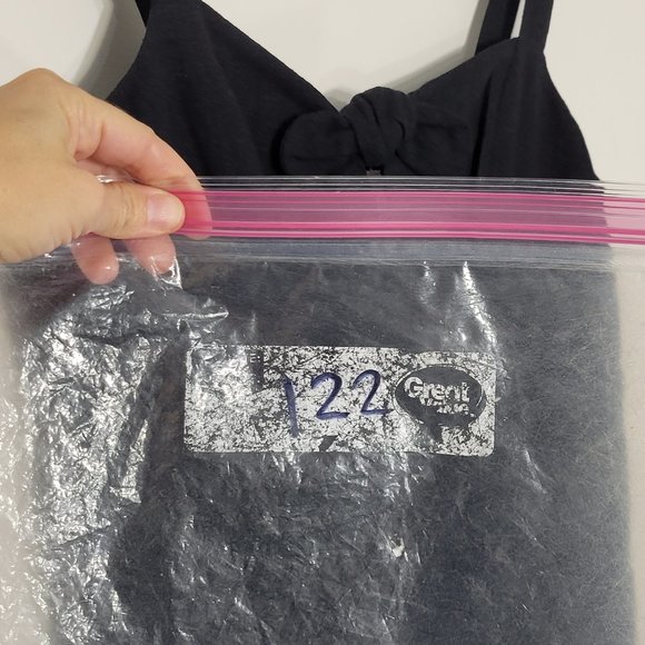 LOFT Black Outlet Lounge Sleeveless Strappy Linen Blend Cami Dress Lightweight - Picture 13 of 13